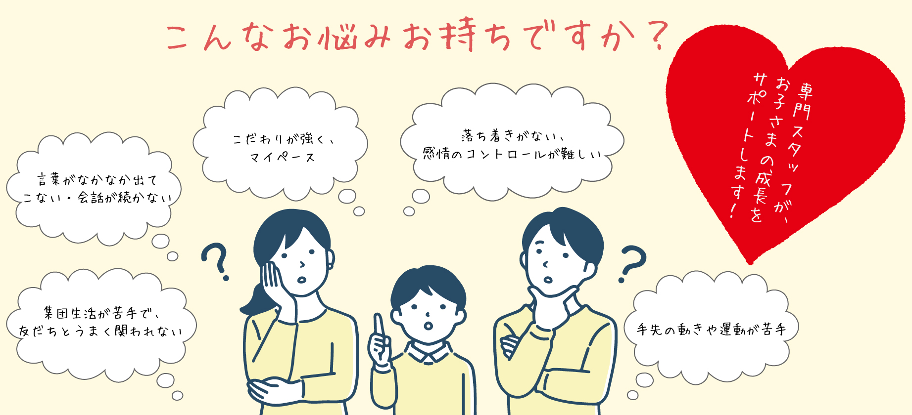 こんなことにお困りではないですか